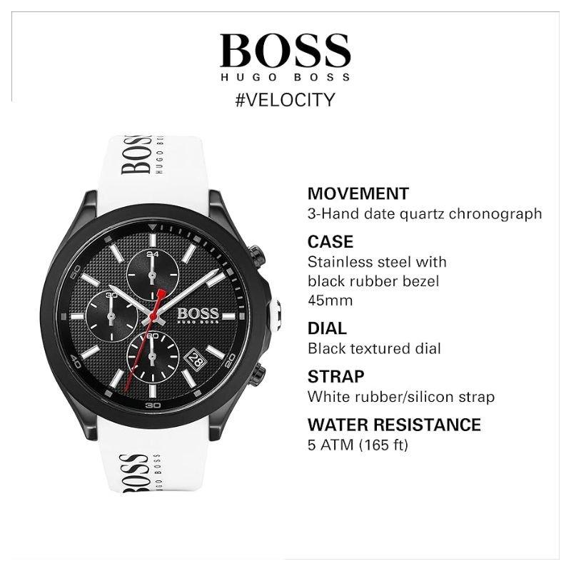 HUGO BOSS - Relógio masculino de silicone Hugo Boss 1513718 - Imagem 2