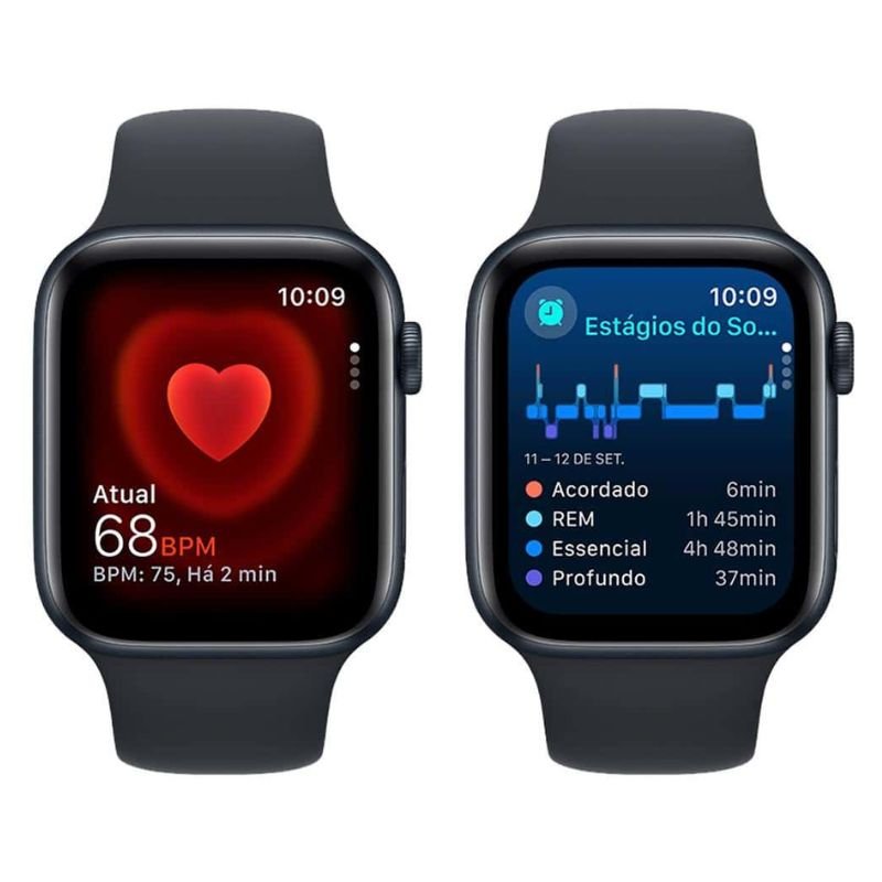 APPLE - Apple Watch Series SE 2º Geracao 44 MM Cor: Preta (GPS) - Imagem 2