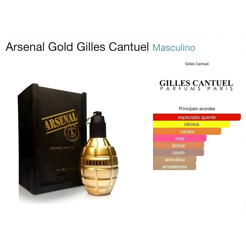 GILLES CANTEUL - Perfume Arsenal Gold 100ml Eau de Parfum - Imagem 3